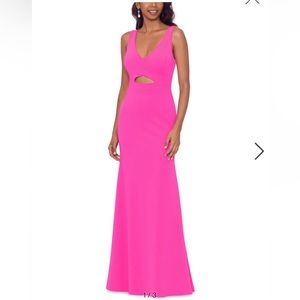 Betsy and Adam hot pink dress